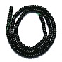 Synthetic Green Goldstone Beads Strands, Disc