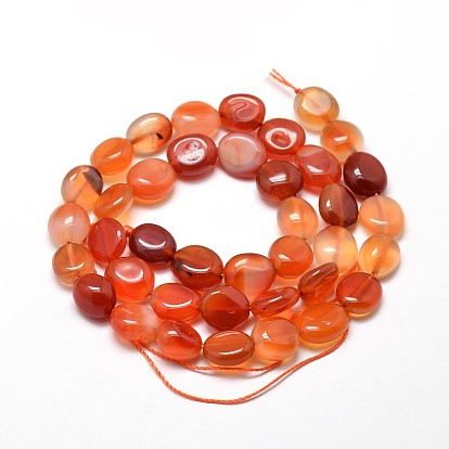Dyed Natural Carnelian Nuggets Beads Strands, Tumbled Stone, 4~8x6~9x5~7mm, Hole: 1mm, about 15.3 inch ~15.7 inch