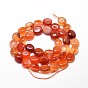 Dyed Natural Carnelian Nuggets Beads Strands, Tumbled Stone, 4~8x6~9x5~7mm, Hole: 1mm, about 15.3 inch ~15.7 inch