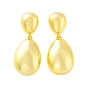 Teardrop Rack Plating Brass Studs Earrings, Long-Lasting Plated Dangle Earring for Women, Lead Free & Cadmium Free