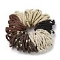 Nylon Elastic Hair Ties, Ponytail Holder, with Alloy Beads, Girls Hair Accessories