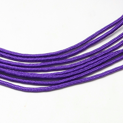Полиэфирные и спандексные веревочные веревки, 16 -ply, 2 мм, около 109.36 ярдов (100 м) / пачка