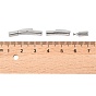 Collier de baïonnette en acier inoxydable 304, placage ionique (ip), 25~25.5x4.5~5x4mm, Trou: 1.8~2mm
