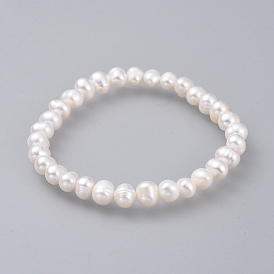 Natural Pearl Stretch Bracelets