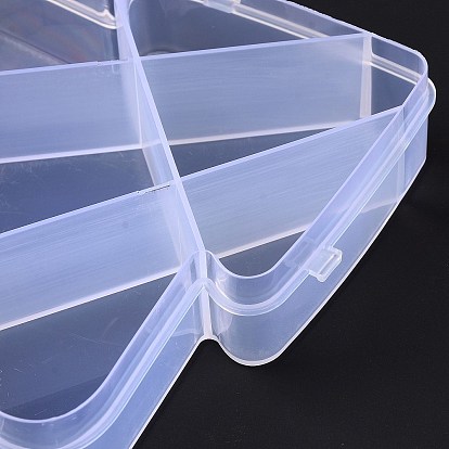 10 Grids Transparent Plastic Box, Christmas Tree Shaped Bead Containers for Small Jewelry and Beads
