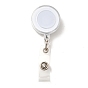 Plastic Retractable Badge Reel, Card Holders, with Iron Findings, 32x80x15mm