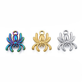 201 Stainless Steel Charms, Spider
