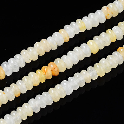 Natural Yellow Aventurine Beads Strands, Rondelle