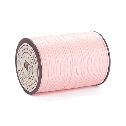 Ficelle de fil de polyester ciré plat, cordon micro macramé, pour la couture de cuir