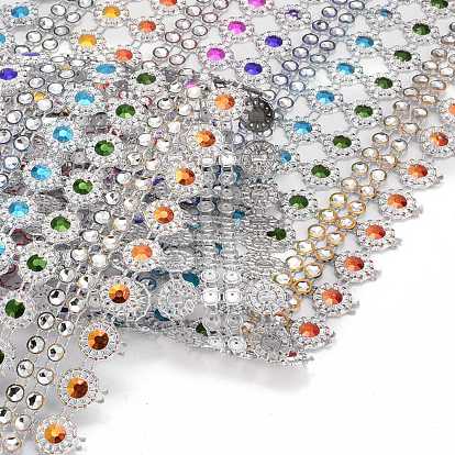 16 filas de plástico rollo de malla de diamante envolver, cinta de cristal de strass, decoración de la boda de la torta