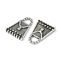 Tibetan Style Alloy Charms, Lead Free and Cadmium Free, 16.5mm long, 12mm wide, 2mm thick, hole: 3mm