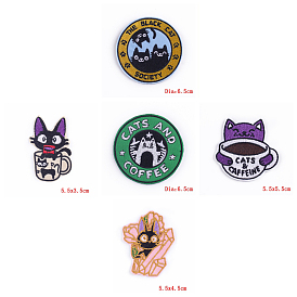Cat Theme Computerized Embroidery Cloth Iron on/Sew on Patches, Costume Accessories