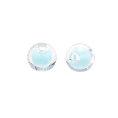 Perles acryliques transparentes, Perle en bourrelet, ronde