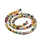 Opaque Handmade Lampwork Beads Strands, Rondelle