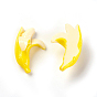Banana Resin Cabochons, 31x19.5x11.5mm