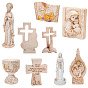 Figurines en résine vierge marie/croix/gobelet calice, pour la décoration de bureau à domicile