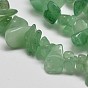Chip Natural Aventurine Beads Strands, 5~8x5~8mm, Hole: 1mm, 32 inch