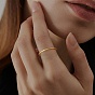 925 anillos finos de plata de ley, anillo apilable liso para mujer, con sello s925, para el día de la madre