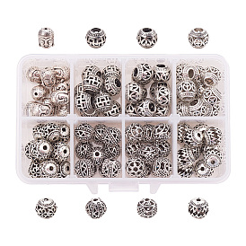 Jewelry Finding Sets, with Tibetan Style Alloy Beads and Tibetan Style Alloy European Beads