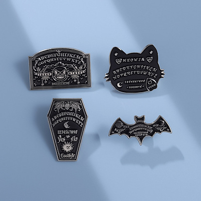 Divination Board Theme Enamel Pin, Alloy Badge for Backpack Clothes