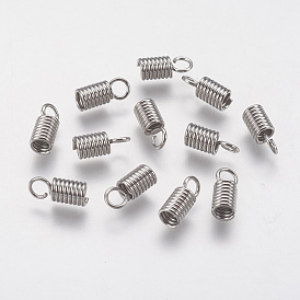 304 Stainless Steel Cord Ends, End Caps, Column