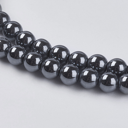 Non-Magnetic Synthetic Hematite Beads, AAA Grade Round Beads