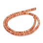 Natural Red Aventurine Beads Strands, Heishi Beads, Flat Round/Disc
