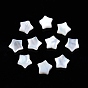 Natural White Shell Beads, Star