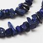 Lapis-lazuli, brins de perles naturels , puce, Grade a