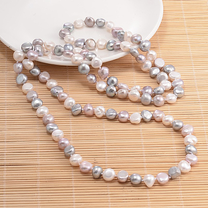 Collier de perles de pépites de perles naturelles