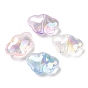 Placage uv perles acryliques irisées arc-en-ciel transparentes, nuage