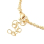 Rack Plating Brass Column Ball Chain Necklace for Women, Lead Free & Cadmium Free
