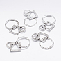 Alloy Linking Rings, Lead Free and Cadmium Free, 35mm long, 21mm wide, 4mm thick