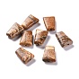 Natural Picture Jasper Beads, Faceted, Trapezoid