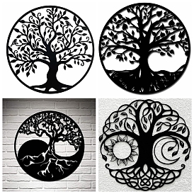 Décorations murales d'art en fer, décoration de la maison, arbre de la vie