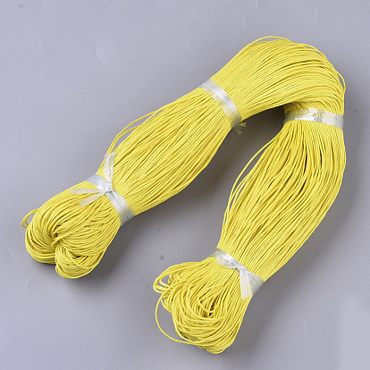 Eco-Friendly Waxed Cotton Cord, 100% Cotton Thread, for Macrame, Jewelry Making Beading Crafting