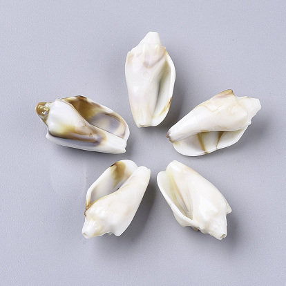 Abalorios de acrílico, estilo de imitación de piedras preciosas, caracoles de concha cónica