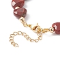 Bracelet de perles de coeur de pierres précieuses pour les femmes