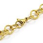Fashionable 304 Stainless Steel Engraved Bubbles Cable Chain Bracelets, with Lobster Claw Clasps, 8-1/8 inch (205mm), 8mm