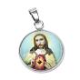 Jesus colgantes de cristal tema, para la Pascua, con 201 fornituras de acero inoxidable, plano y redondo