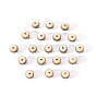 50pcs perles de résine à rayures transparentes, ronde