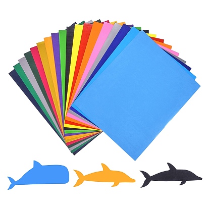 20Sheets 20 Colors Heat Transfer Vinyl Sheets, Iron On Vinyl for T-Shirt, Clothes Fabric Decoration