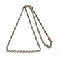 304 Stainless Steel Rope Chain Necklaces, with Lobster Claw Clasps, 23.6 inch(60cm), 4mm