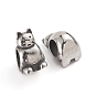 304 Stainless Steel European Beads, Large Hole Beads, Cat