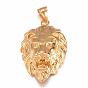 316 Surgical Stainless Steel Pendants, Lion Head