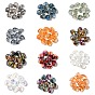 120Pcs 12 Style Electroplate Glass Beads Strands, Nuggets