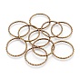 Tibetan Style Alloy Linking Rings, Lead Free and Cadmium Free, Ring
