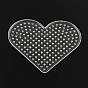 Heart ABC Plastic Pegboards used for 5x5mm DIY Fuse Beads, 80x93x5mm
