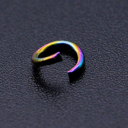 Revestimiento iónico (ip) 201 anillos de salto de acero inoxidable, anillo redondo, anillos del salto abiertos