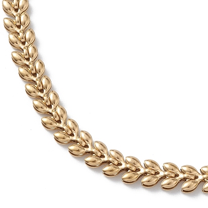 304 collar de cadena de mazorcas de acero inoxidable para hombres y mujeres